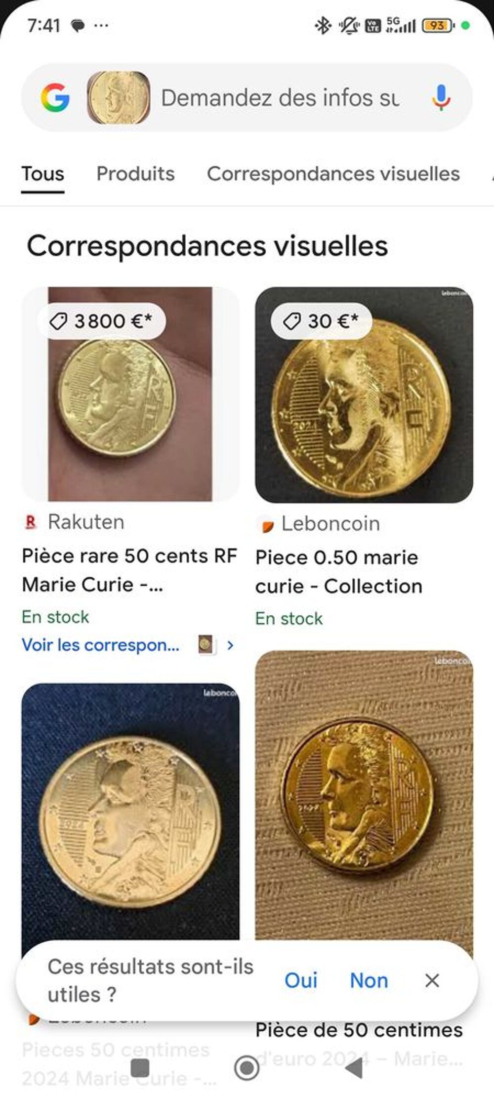 Lot de 4 pi&egrave;ce tr&egrave;s rare ( pour + d'informations regarder la description) 