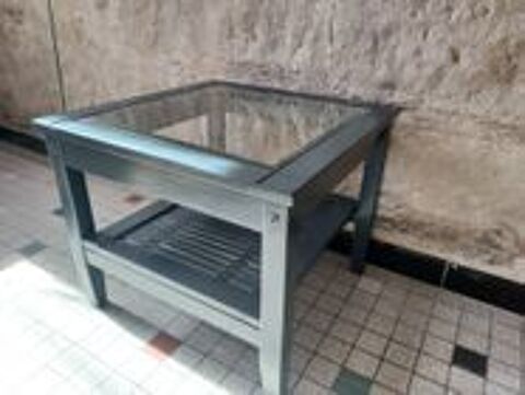 Table d'appoint en teck upcycle 70 Mrignac (33)