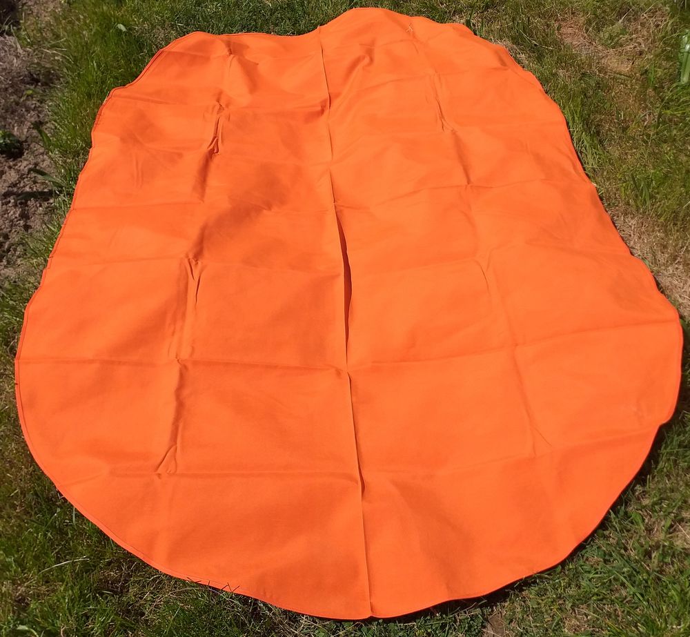 Nappe ovale 135 cm x 220 cm Couleur orange tr&egrave;s soutenue Décoration