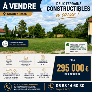  Terrain à vendre 739 m² Charly