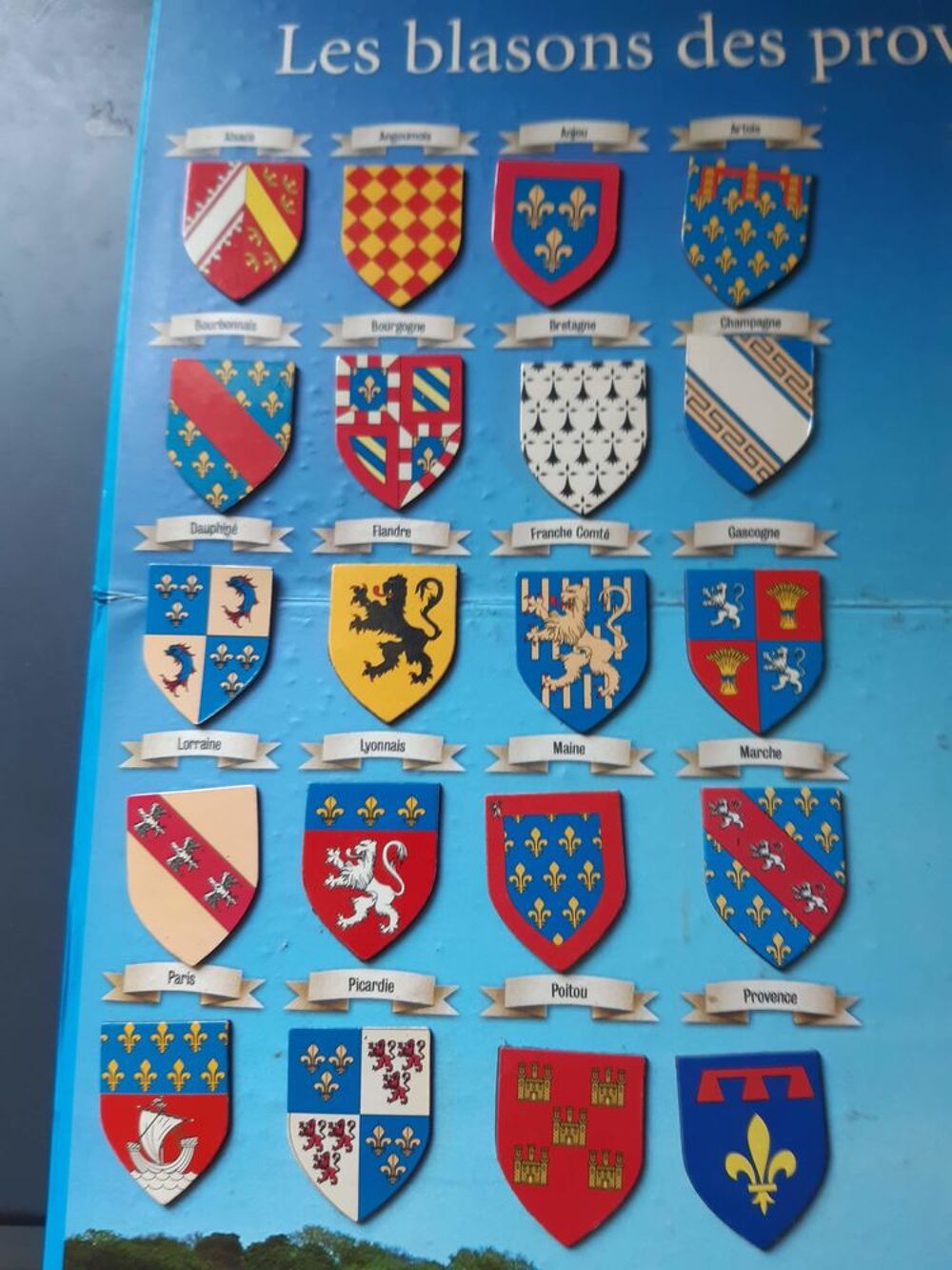 Magnets des blasons fran&ccedil;ais 
