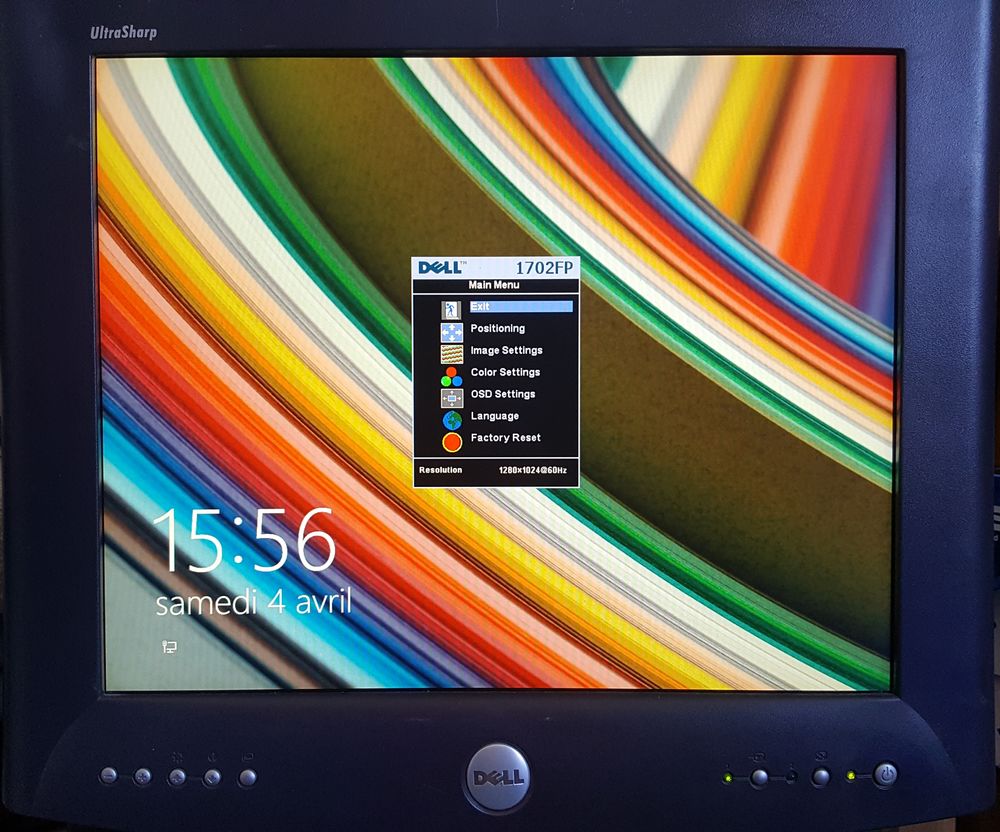 17" LCD Flat Panel Moniteur Ecran DELL UltraSharp 1702FP Matériel informatique