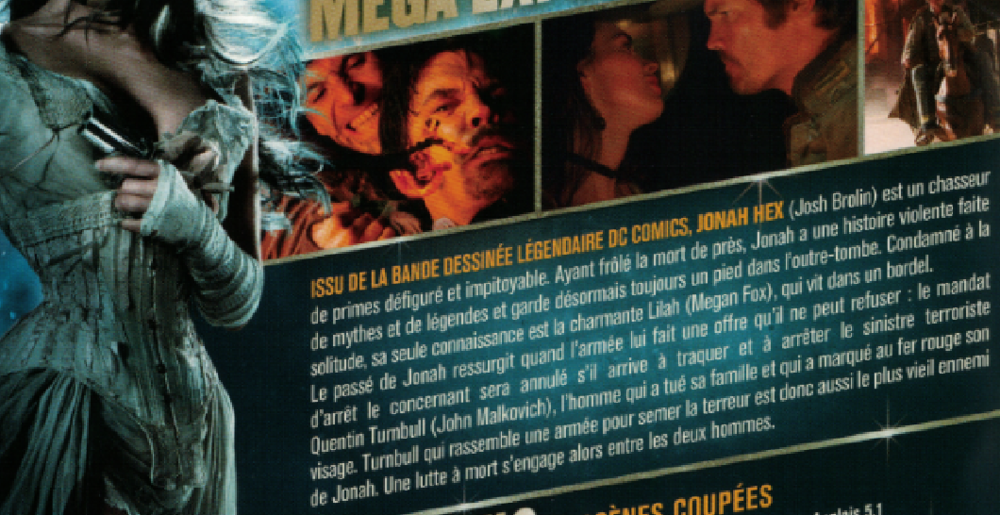 ULTIMATE GAME. Jonah Hex DVD et blu-ray