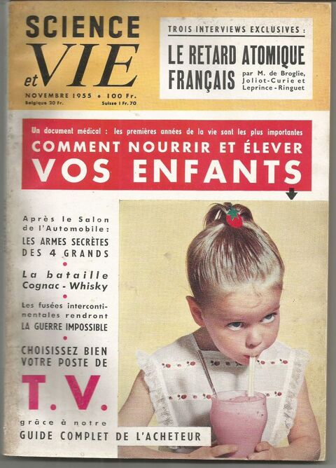 SCIENCE et VIE n° 458 de novembre 1955 - Le retard atomique 2 Montauban (82)