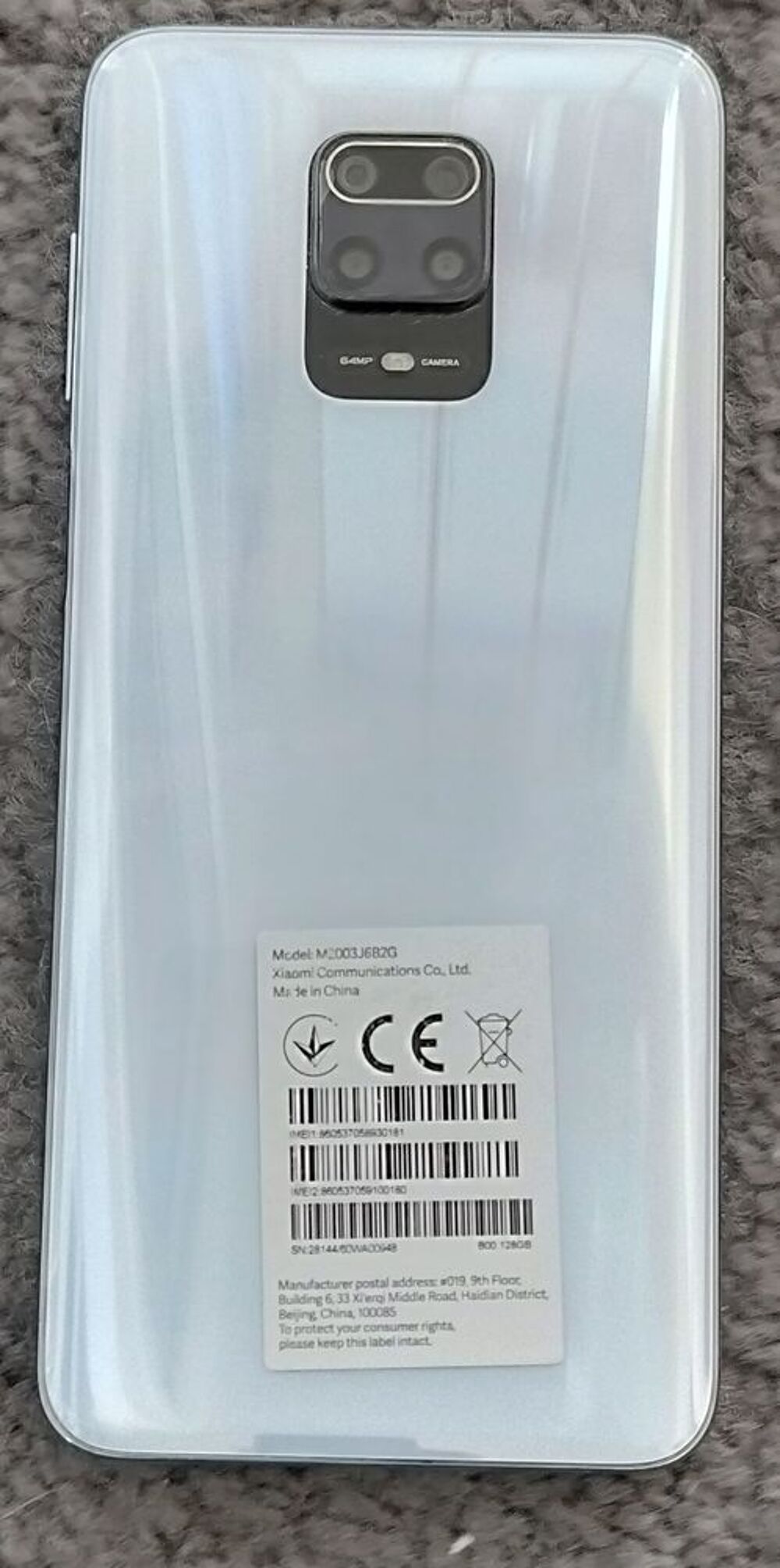 Redmi Note 9 Pro 64Go Blanc Glacier D&eacute;bloqu&eacute; Double SIM T�l�phones et tablettes