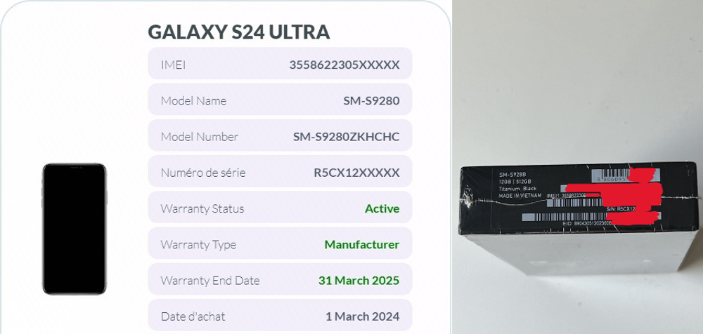 Samsung Galaxy S24 Ultra 512GB NEUF Téléphones et tablettes
