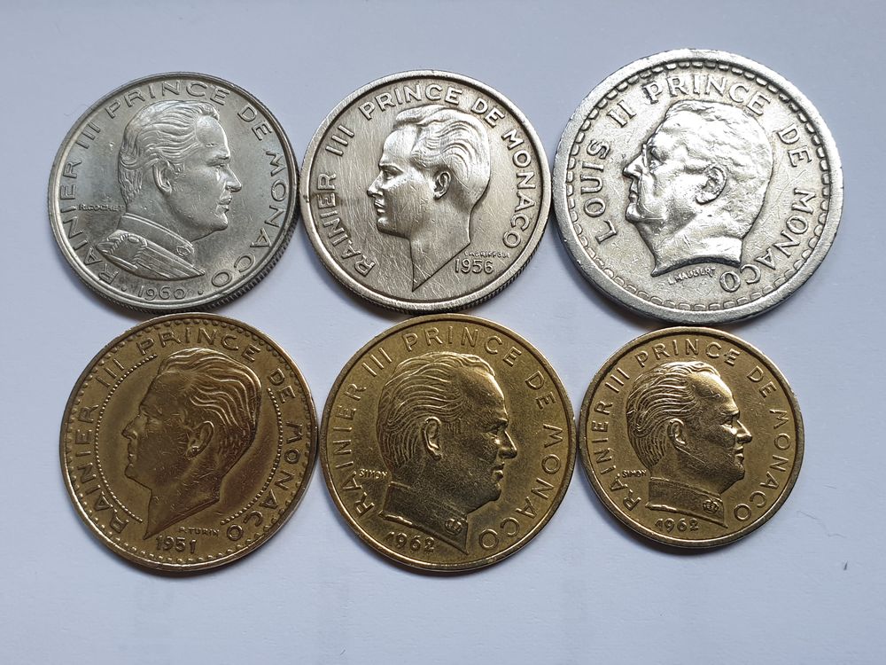 Lot de 6 pi&egrave;ces Monaco 