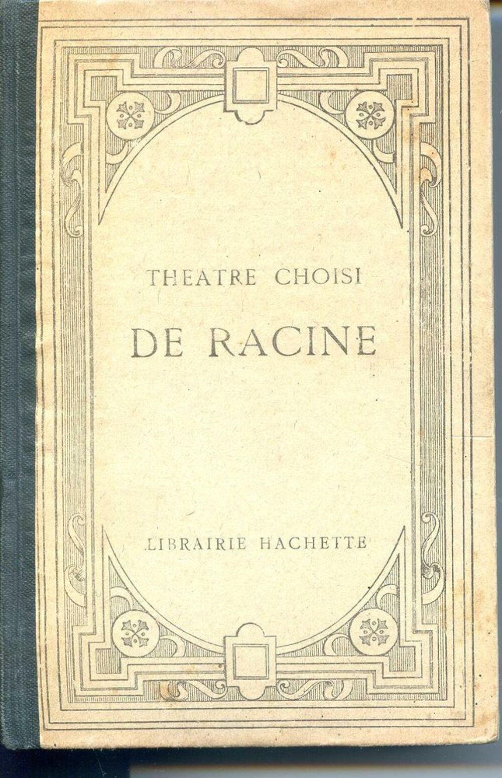 Th&eacute;atre choisi de Racine Livres et BD
