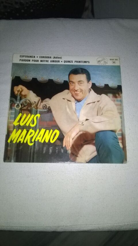 Vinyle 45 T  Luis Mariano 
Esperanza 
1961
Bon etat
Espe 5 Talange (57)