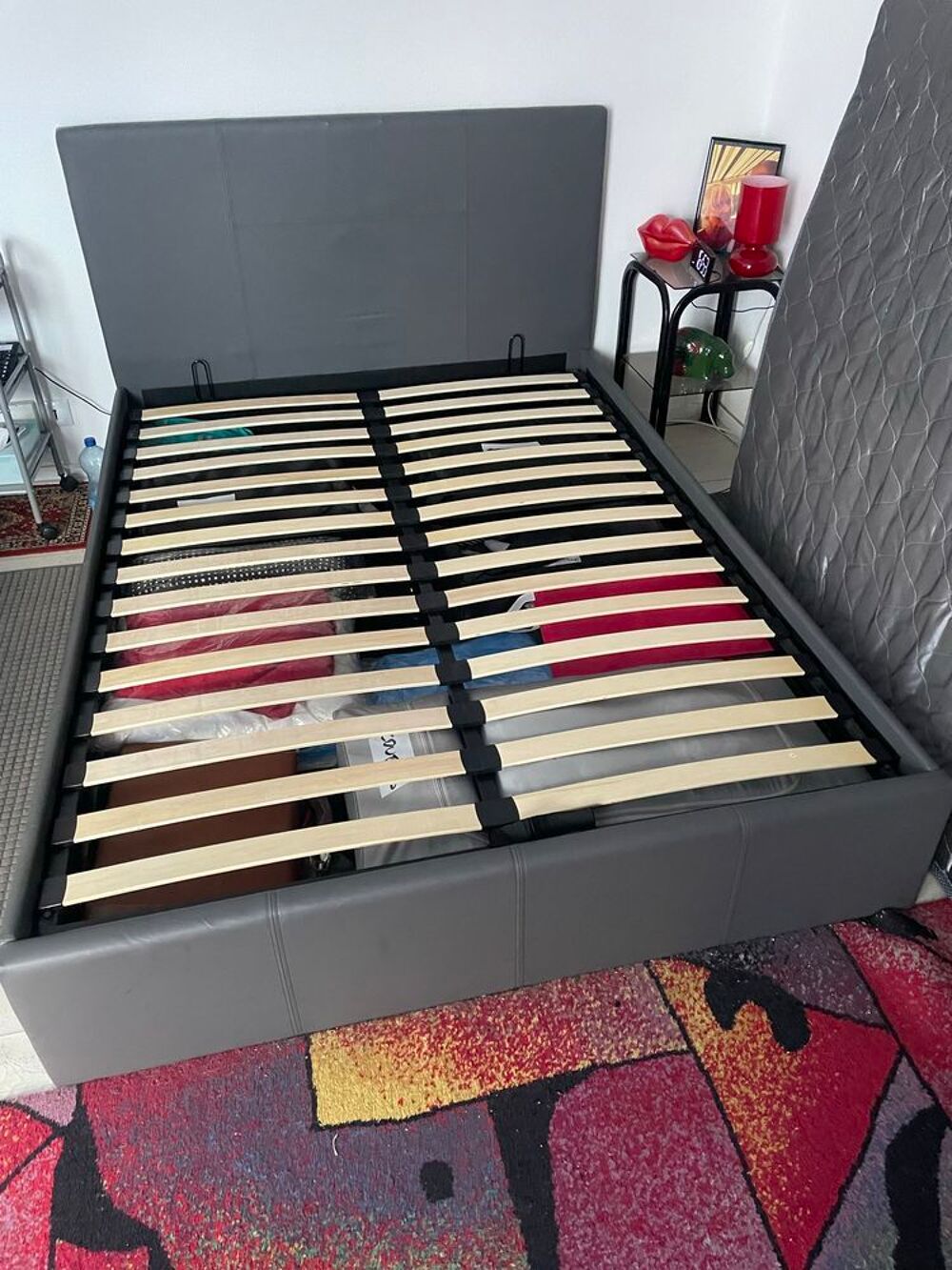 lit coffre 2 places contenance importante Meubles