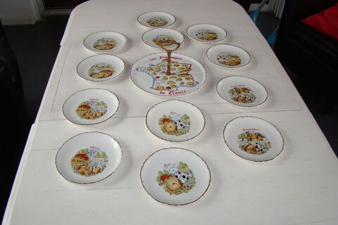 Service  fromage Moulin des Loups vintage annes 1970 100 Gargenville (78)