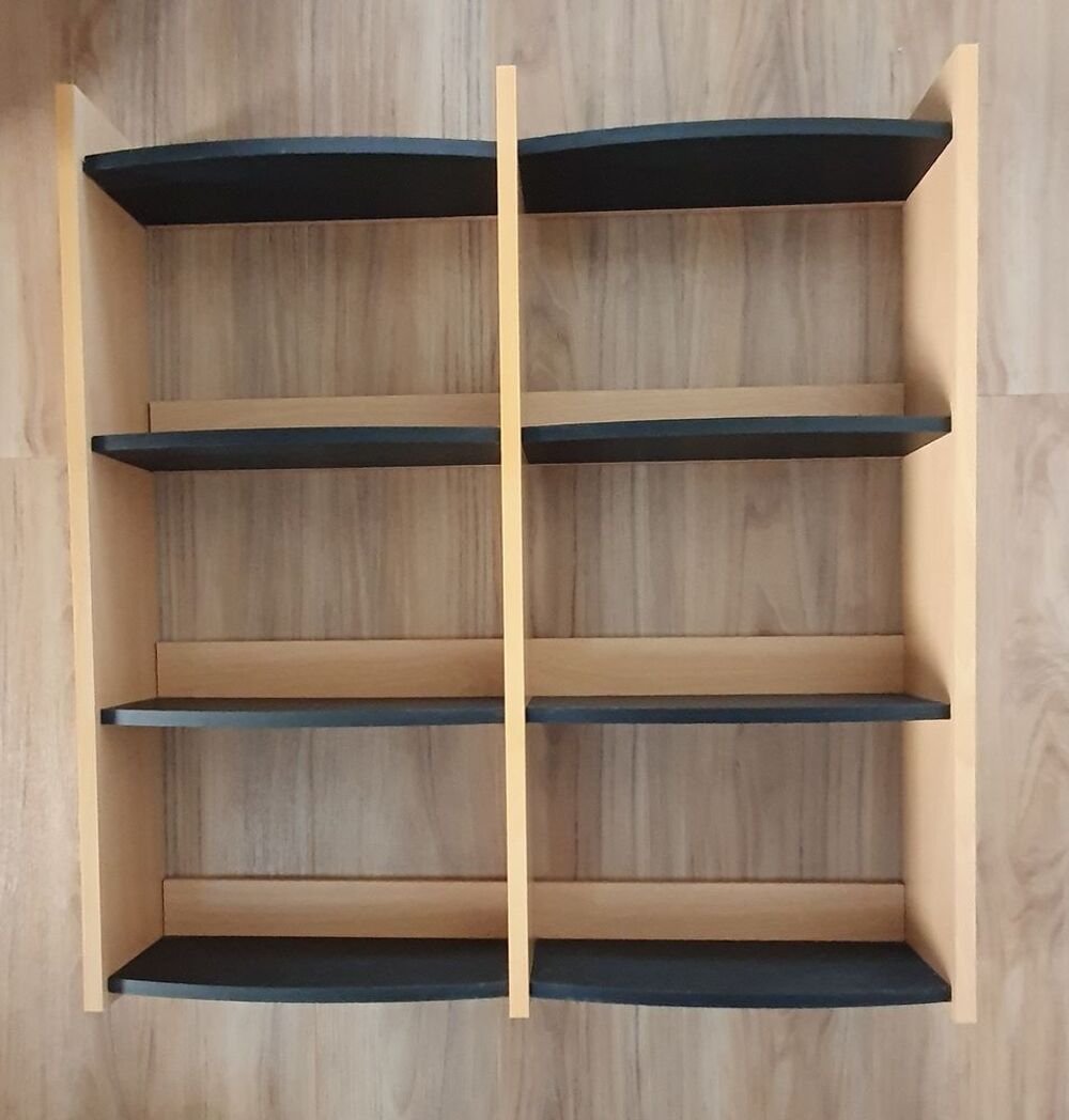 Etag&egrave;re murale Couleur bois et noir Décoration