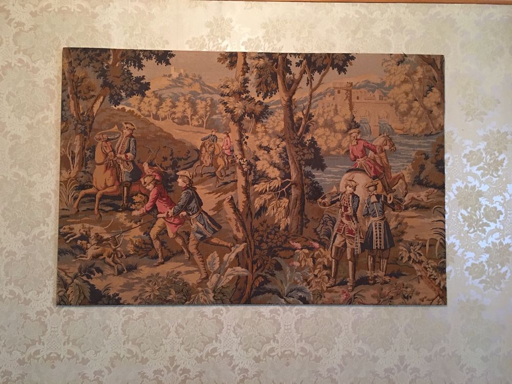 TAPISSERIE FACON AUBUSSON des ann&eacute;es 60... Décoration