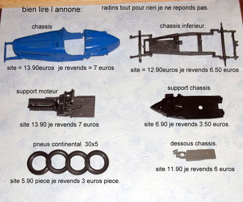 Burago 1/18-Bugatti type 59 de 1934 pieces detaches. 3 Wattrelos (59)