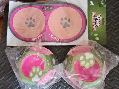 Lot tapis antid�rapant et 2 gamelles neuves. 15 Oullins (69)