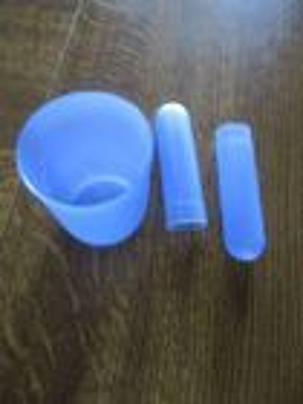 Pot et pot brosse &agrave; dent + boite &agrave; savon bleu neuf Electroménager