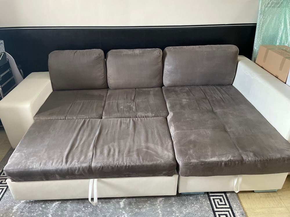 canap&eacute; d'angle convertible avec coffre Meubles