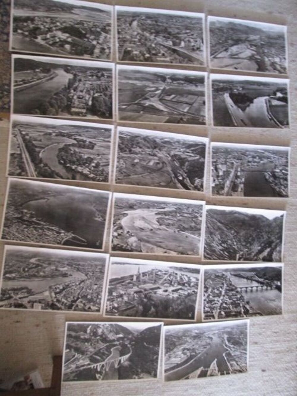 Photos a&eacute;riennes noir et blanc Lapie 