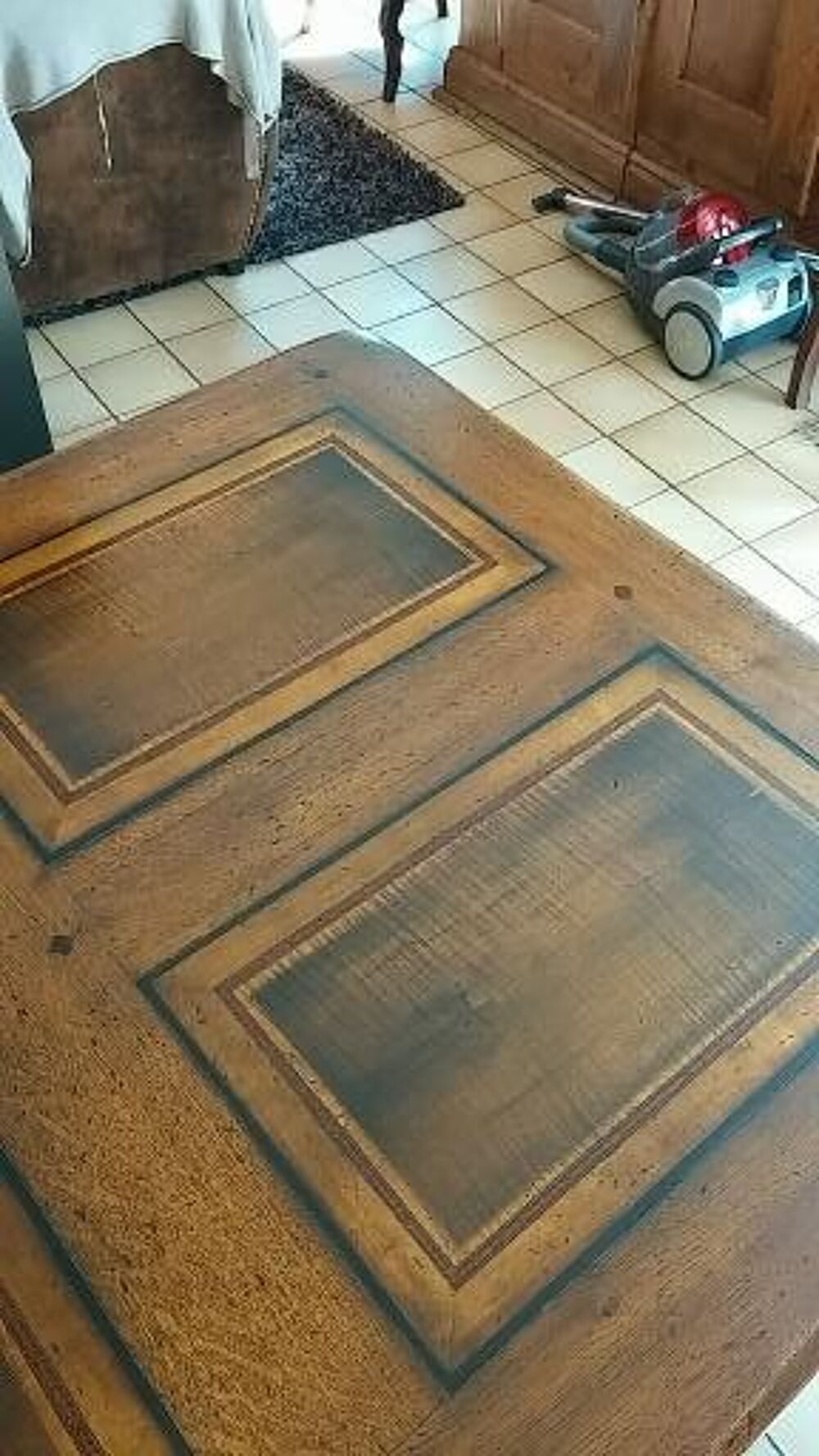 Table type monast&egrave;re ouvrag&eacute; &eacute;b&eacute;nisterie 280&times;100 cm Meubles