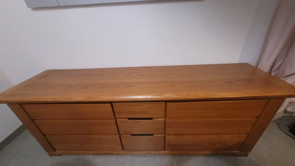 Ensemble salle &agrave; manger ? style merisier ? buffet + table Meubles