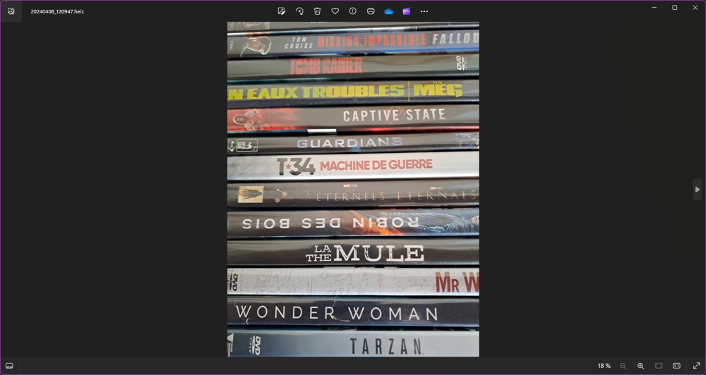 1 euro l'article DVD et blu-ray