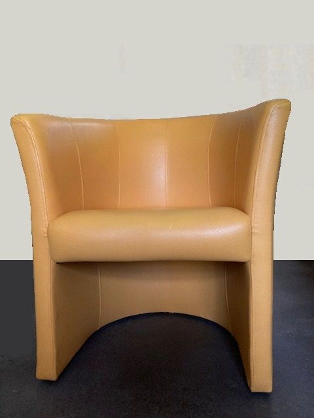 2 fauteuils club de couleur jaune Meubles