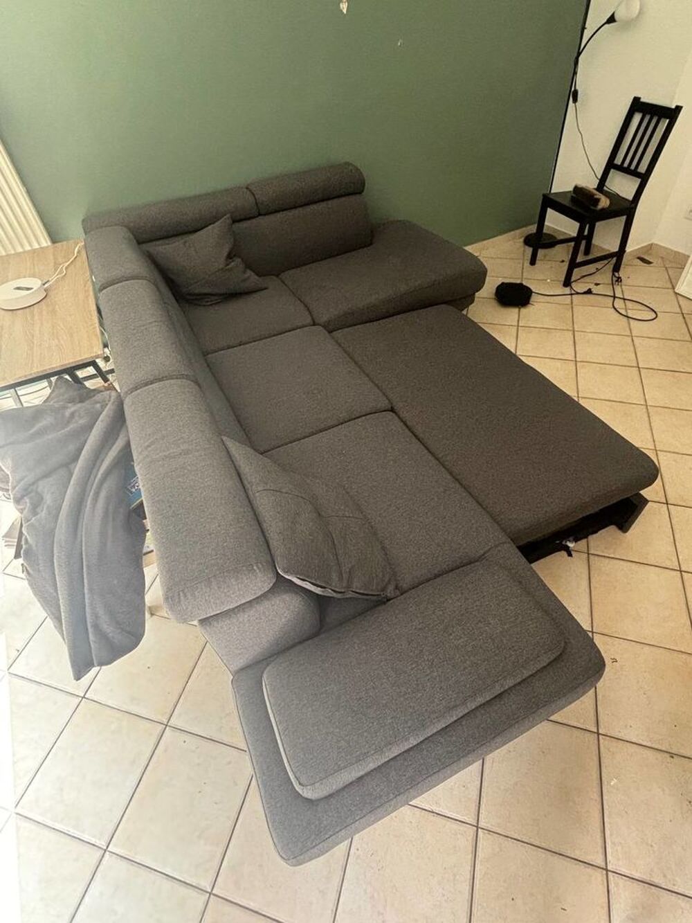 Canap&eacute; d'angle convertible avec matelas int&eacute;gr&eacute; Meubles