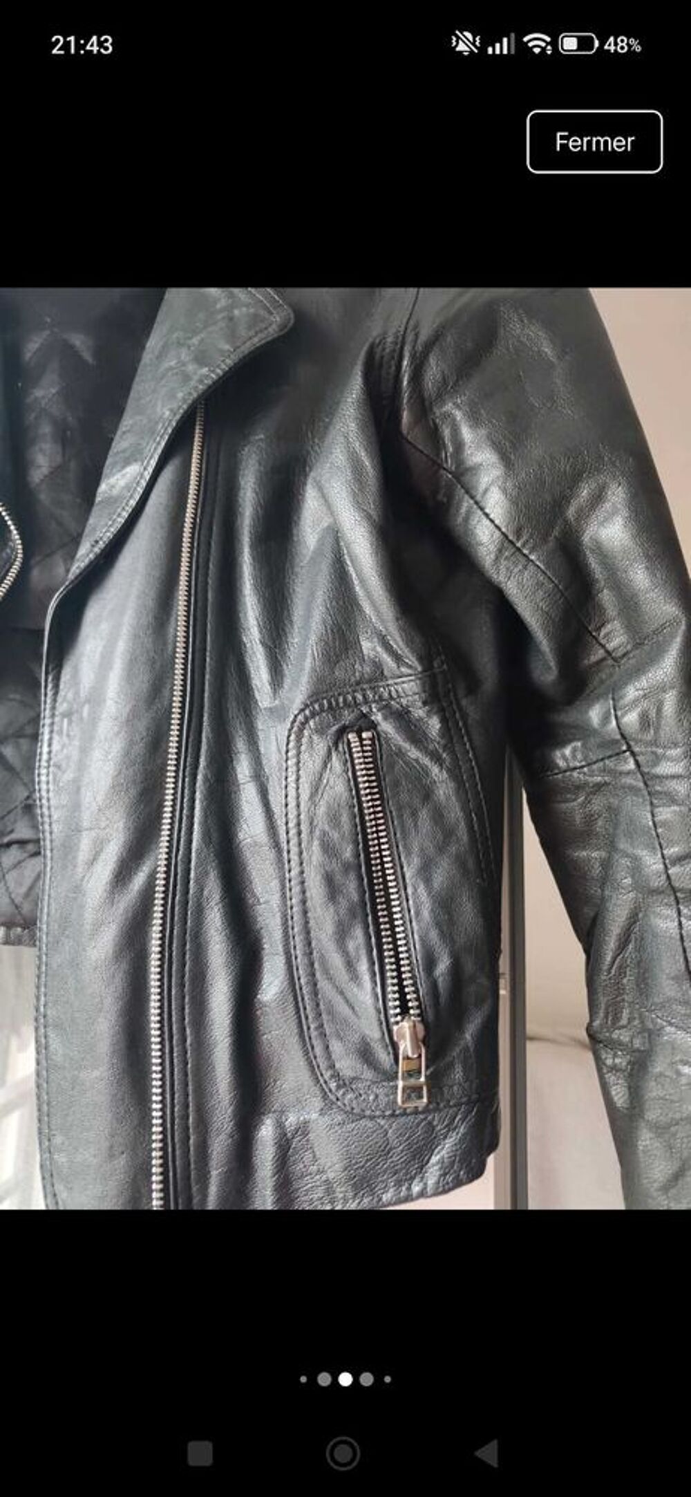 blouson cuir femme Vêtements