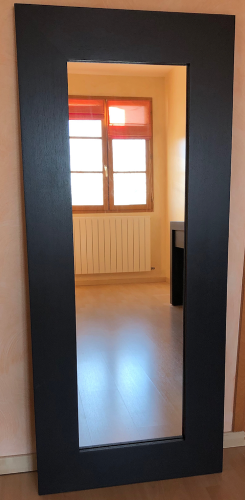 Miroir design 140 x 60 cm bois anthracite neuf 90 Dracy-le-Fort (71)