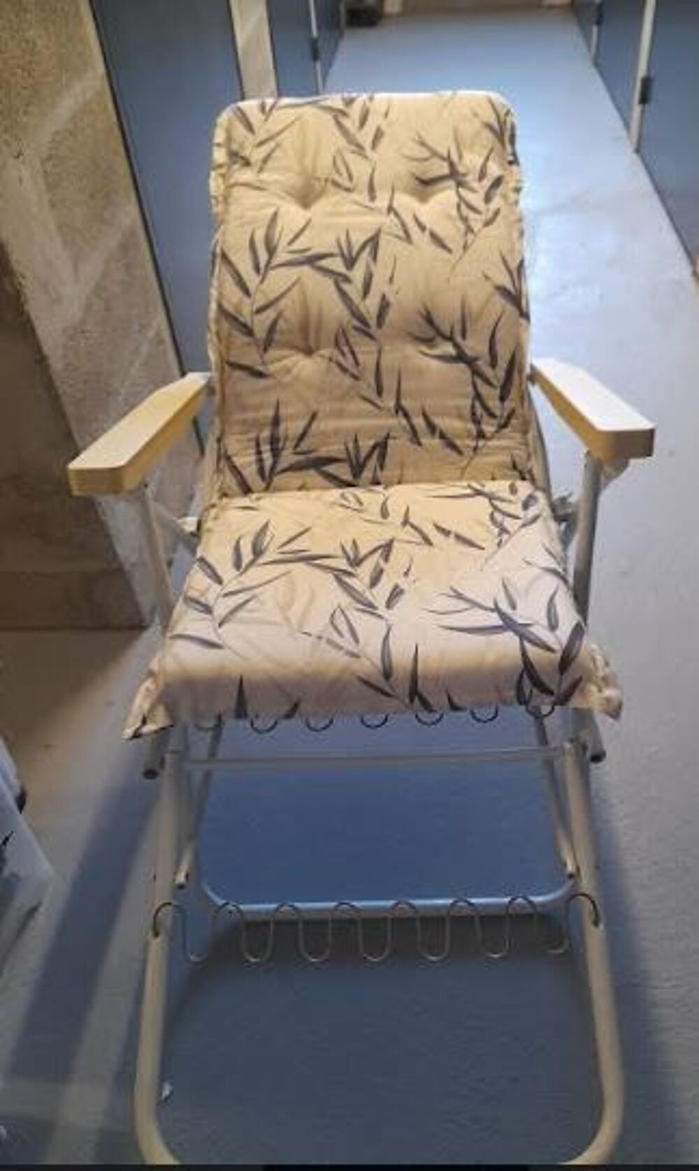 Chaise longue et ses deux coussins Jardin
