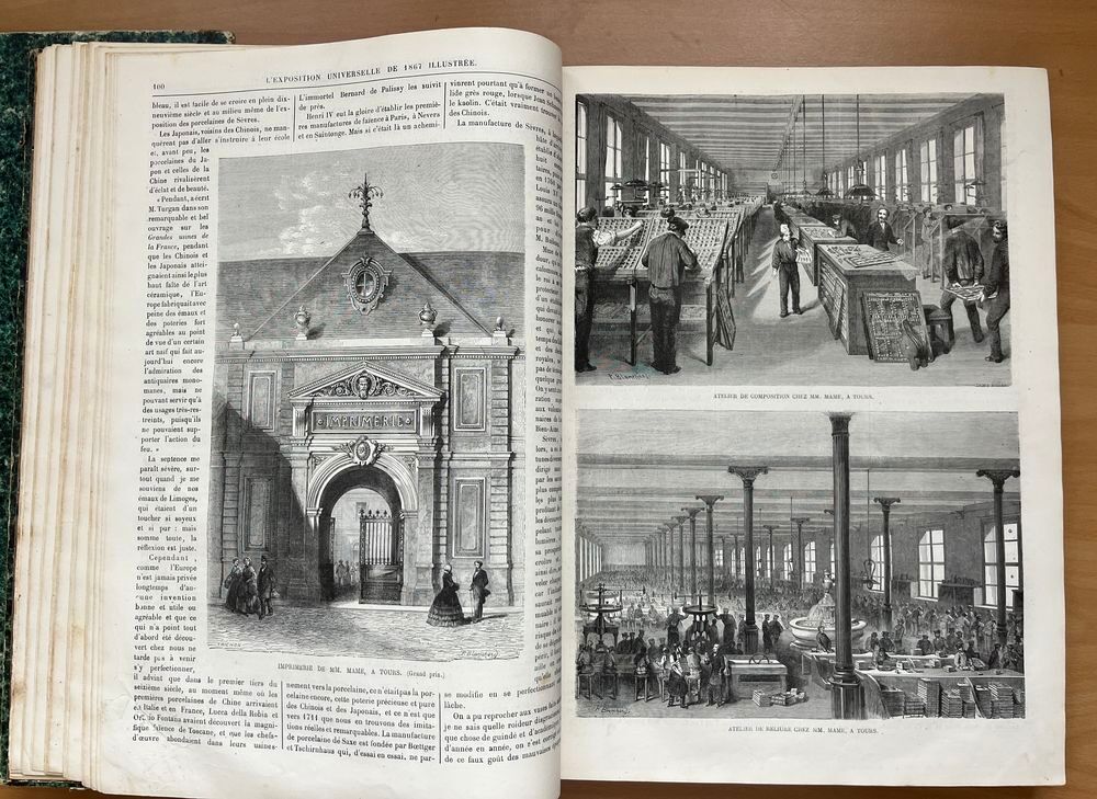 Lot 2 livres exposition universelle de Paris 1867 