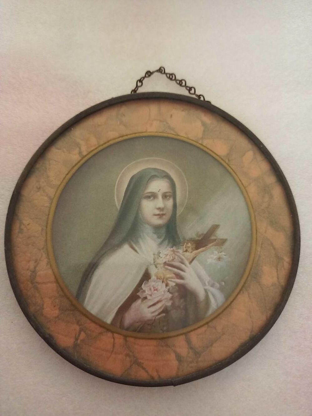 cadre ancien Sainte Th&eacute;r&egrave;se de Lisieux Décoration