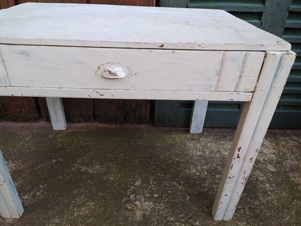 Petite Table Basse Bois Patine Art D&eacute;co 
Meubles