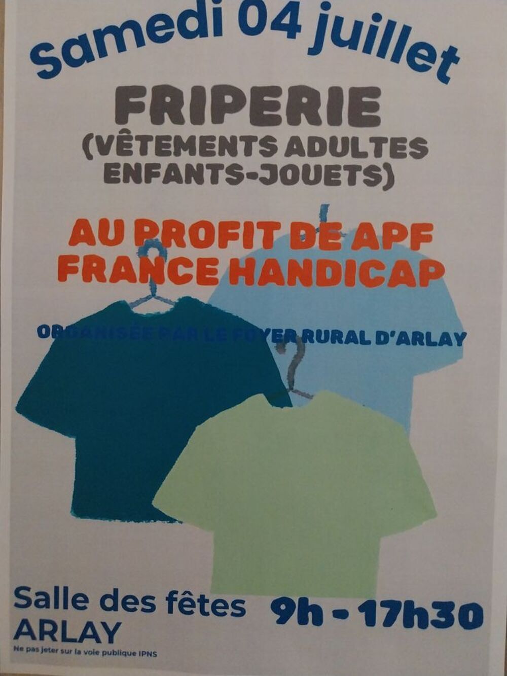 FRIPERIE Vide grenier, marché aux puces, braderie
