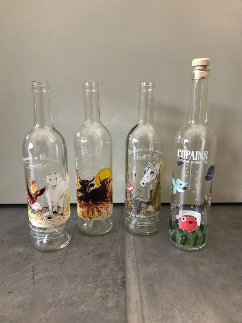 Lot 4 bouteilles vide, Camargue Bischwiller (67)