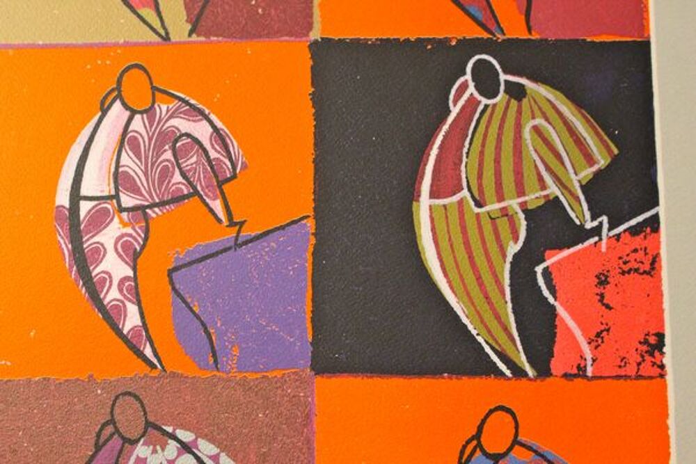 TAUROMACHIE: PEINTURE St&eacute;phanie MEDIEUX. Décoration