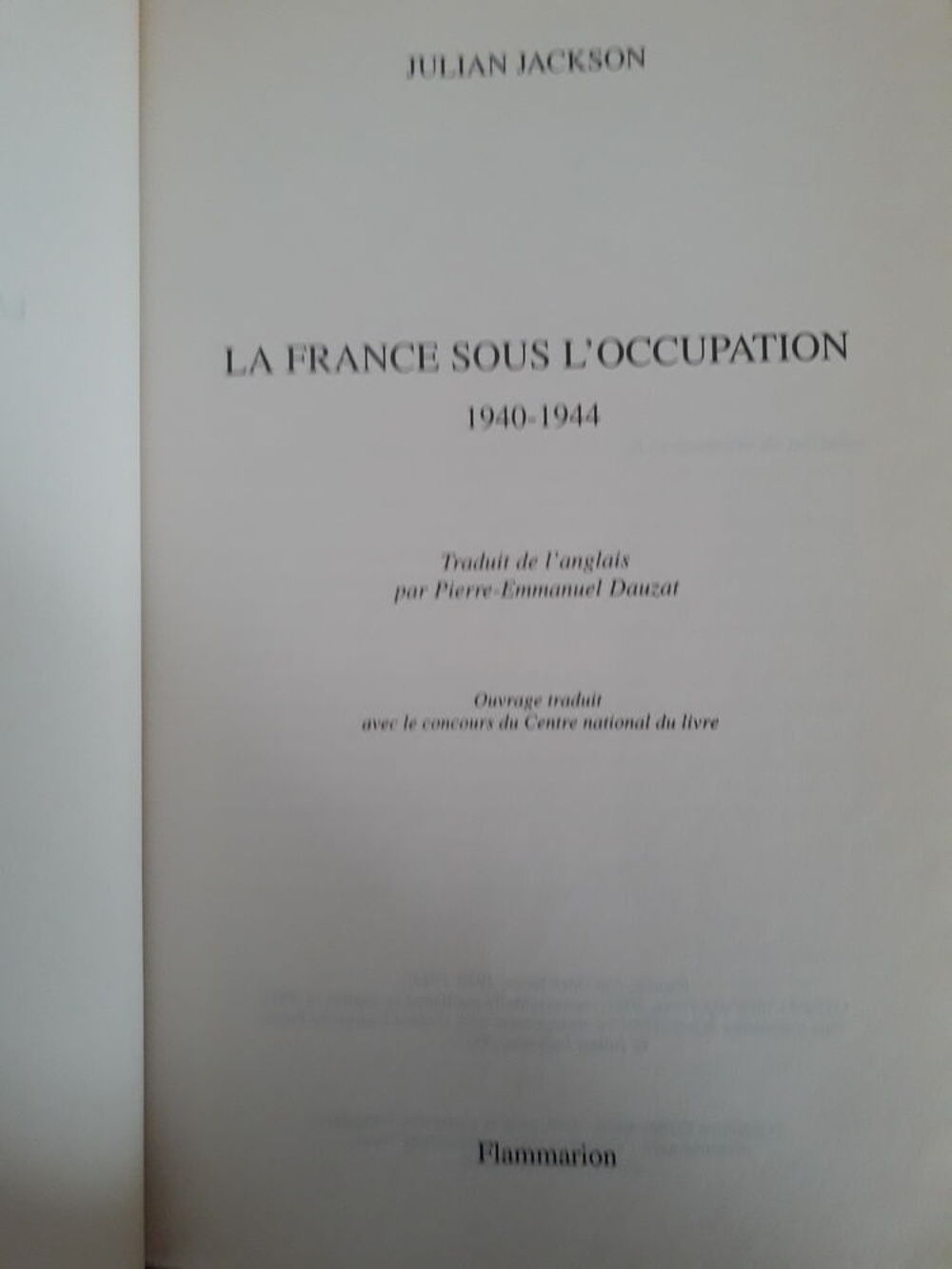 La France sous l'Occupation 1940-1944 Livres et BD