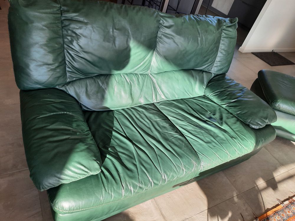 Beau salon complet en cuir Meubles