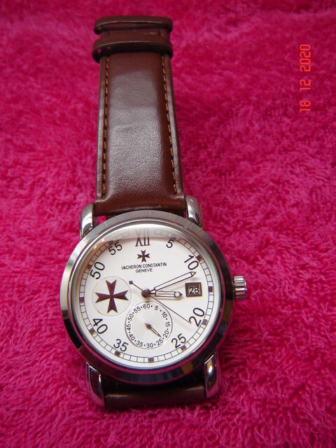 Montre homme automatique Croix de Malte en acier  95 Firminy (42)