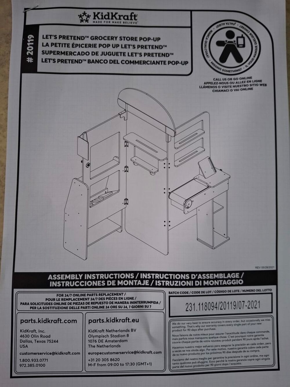 Grande &Eacute;picerie jeu de r&ocirc;le cabane maison Mobilier enfants
