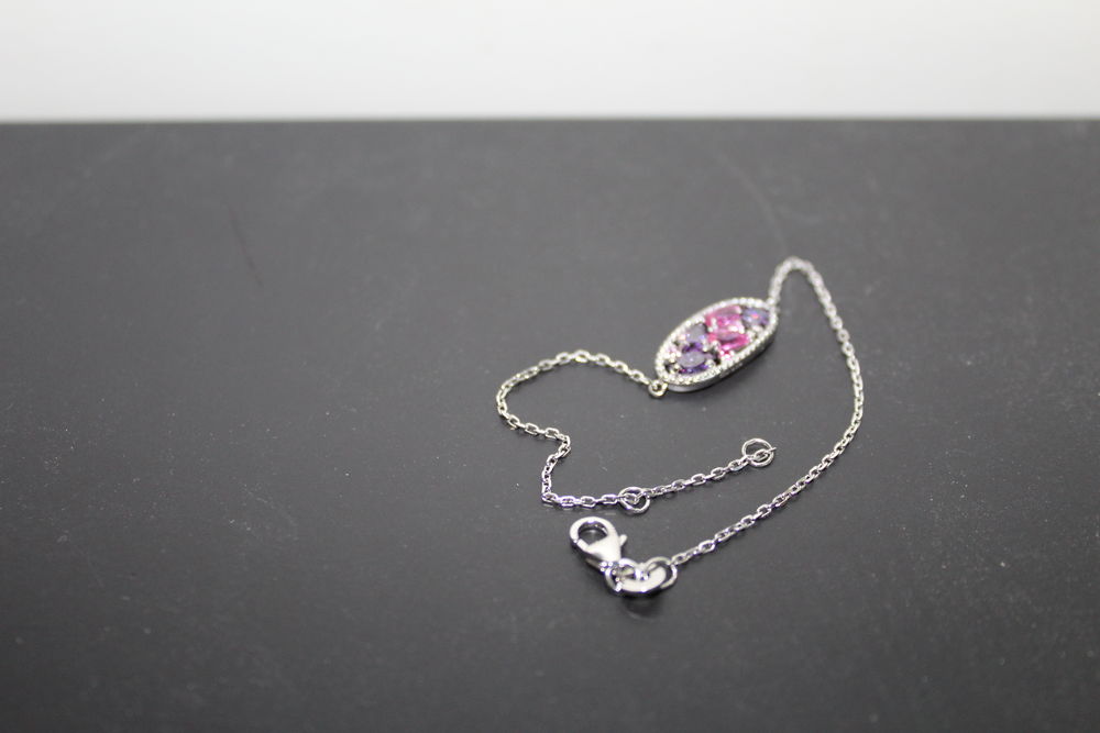 Bracelet argent et oxydes de zirconium Bijoux et montres