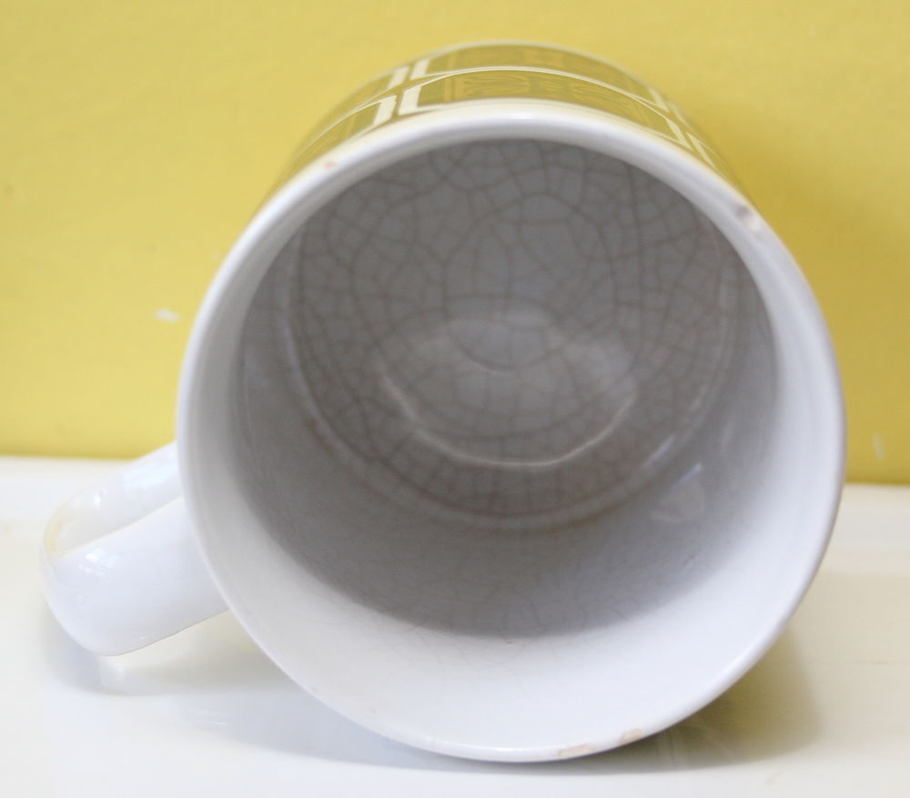 Tasse mug vintage 60 - 70 STAFFORDSHIRE POTTERIES ENGLAND da Cuisine
