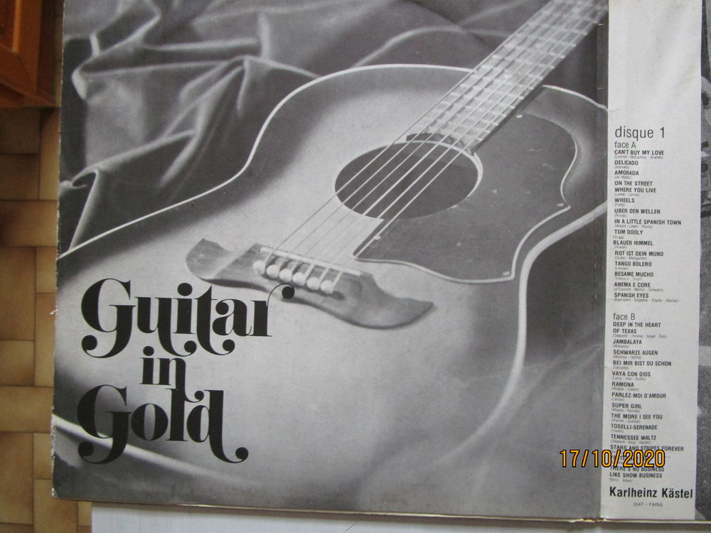 album de deux disques "guitar in gold" Audio et hifi