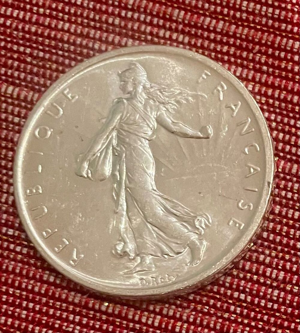 5 pi&egrave;ces de 5 francs ttbe argent ann&eacute;e 1960 