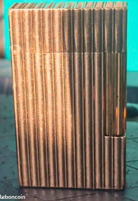 Authentique Briquet S.T. Dupont Ligne 1- Plaqué Or Vintage ( Canet-en-Roussillon (66)