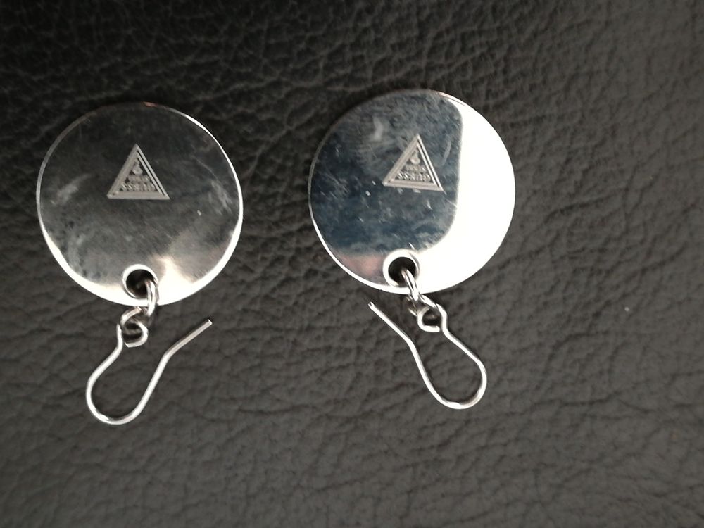 Boucle d'oreille disque m&eacute;tal Guess Bijoux et montres