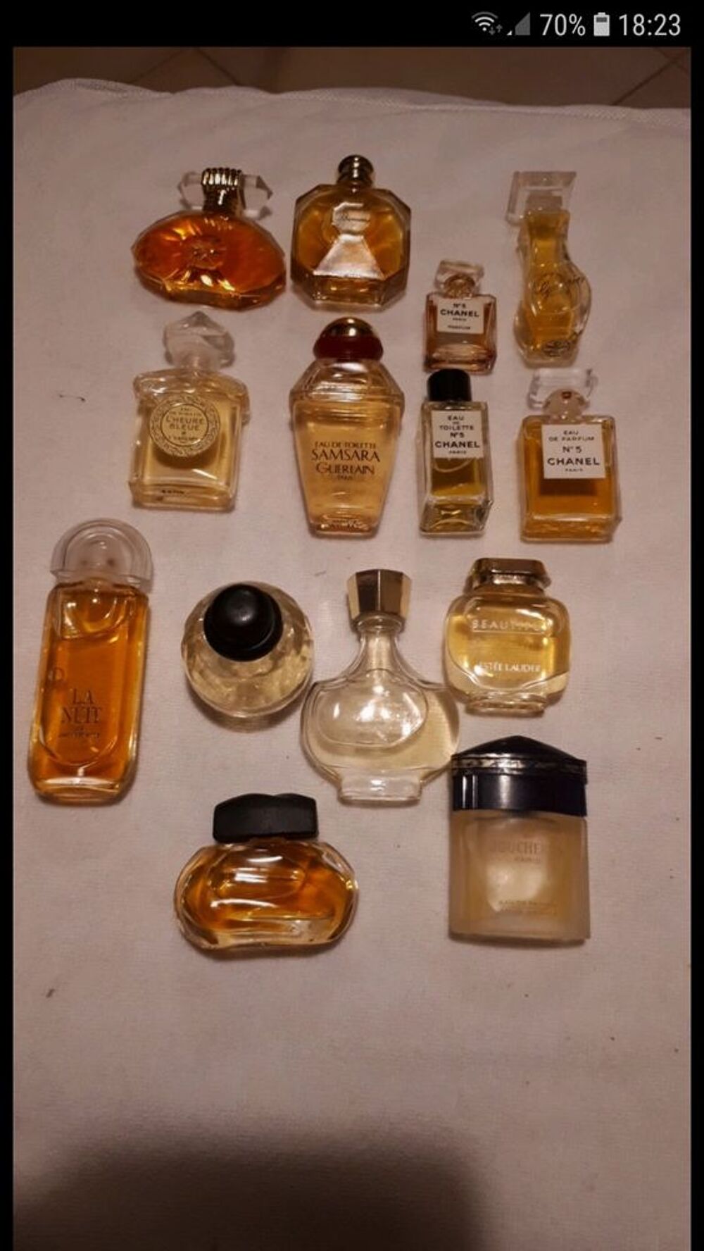 miniatures de parfums sans bo&icirc;te 