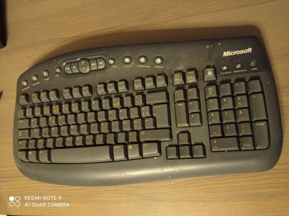 Clavier Microsoft Noir sans fil Matériel informatique