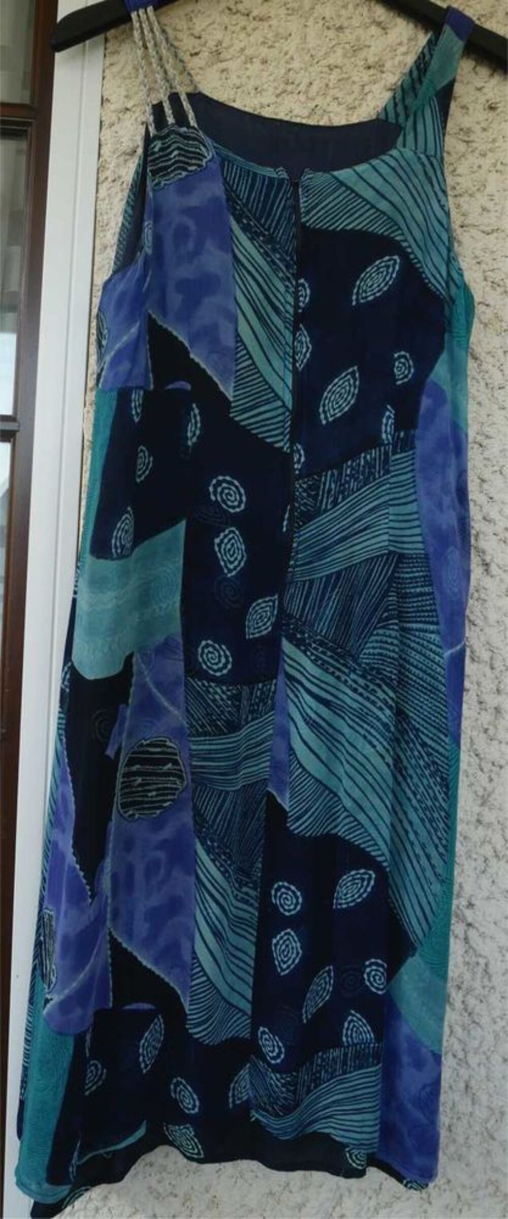robe bleu 100% viscose Vêtements