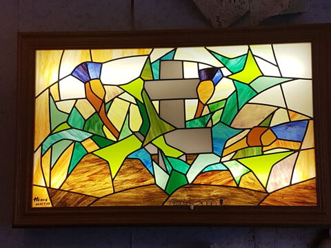 Tableaux  en vitrail. Pi�ces uniques. 200 R�hon (54)